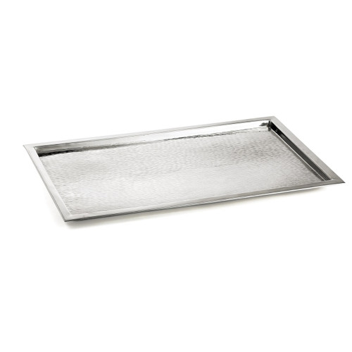 TableCraft Products RPD2415 23 1/4" W x 15" D x 1" H Rectangular 18/8 Stainless Steel Tray