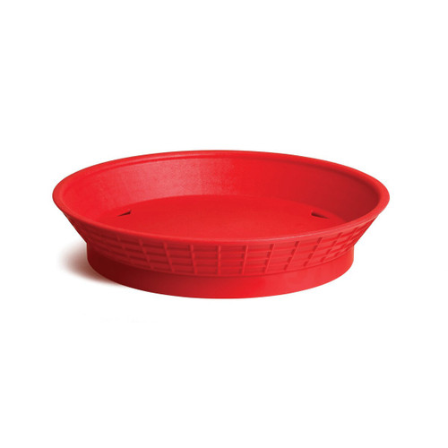 TableCraft Products 157510R 10 1/2" Dia. x 2"H Red Platter Basket