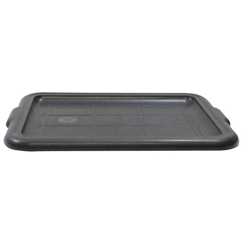 TableCraft Products 1531B 21 3/4" W x 16" D x 1" H Black Tote Box Cover - 12/Case
