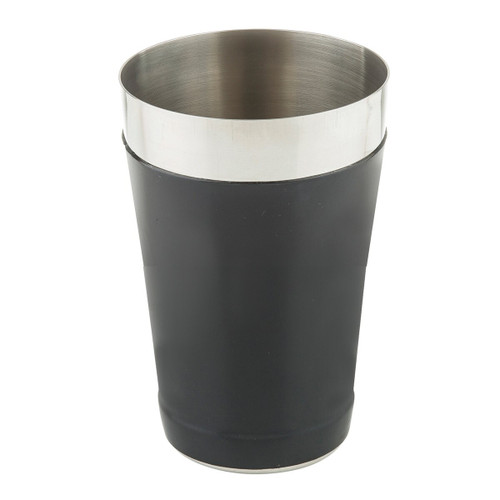 TableCraft Products 10370 Black 16 Oz. Vinyl Coating Stainless Steel Bar Shaker