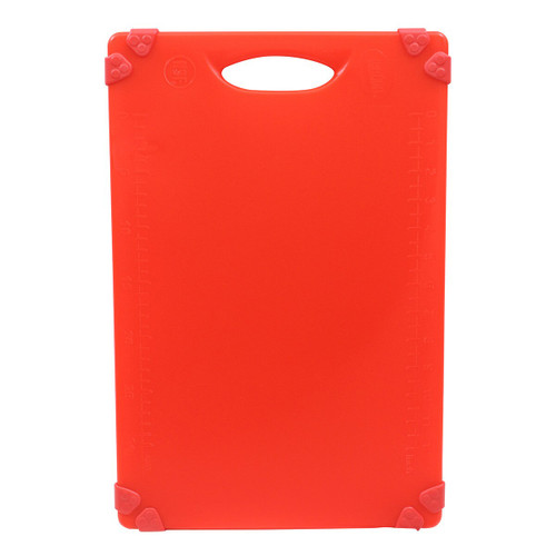 TableCraft Products CBG1218ARD 12" W x 18" D Plastic Cash & Carry Grippy Cutting Board