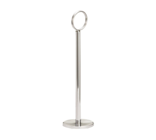TableCraft Products 1918 18" Flat Bottom Chrome Plated Number Stand