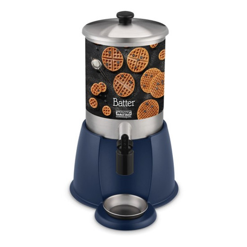 Waring WBD2G 2 Gallon Removable Stainless Steel Drip Saucer Batter Dispenser