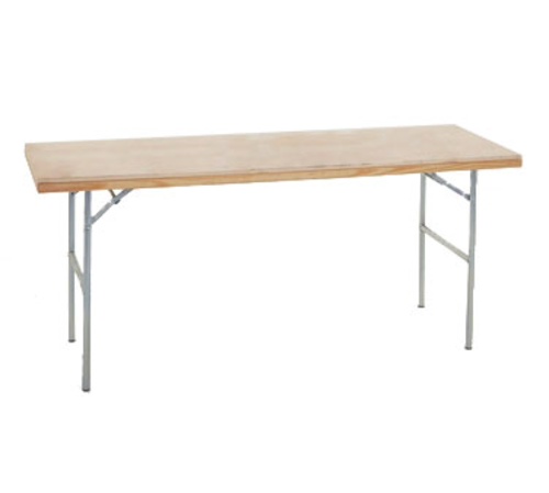 Maywood MP2472FHDIS 72" W x 30" H Plywood With Flush Pine Edge Merchandising / Display Table