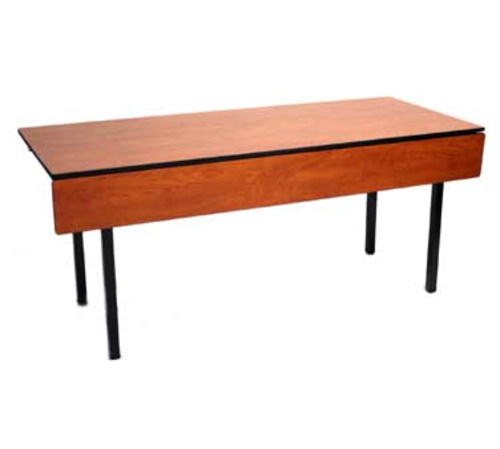 Maywood DLTRAIN3072 72" W x  30" D x 29" H Rectangular Plastic Laminated Plywood Top With Vinyl T-Mold Edge Training Folding Table