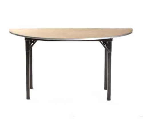 Maywood DPORIG84HR 84" W x 30" H Plywood Half-Round Top Original Folding Table