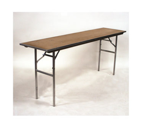 Maywood MP1860 60" W x 18" D x 30" H Rectangular Plywood Top H-Style Legs Standard Folding Table