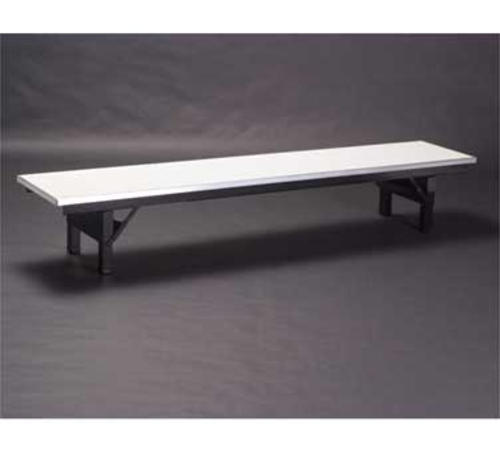 Maywood DFORIG1596RISER 96" Long 15" Wide 12" High Metal Glides Caps Std Channel Aluminum Edge Single-Deck Rectangular Top Original Table Riser