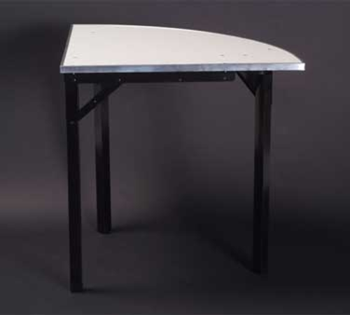 Maywood DFORIG36QR 36" W x 30" H White Plywood Quarter-Round Top Original Folding Table