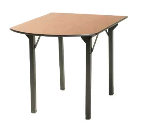Maywood DLORIG6034PEN 34" W x 60" D x 30" H Peninsula Plastic Laminated Plywood Top Original Folding Table