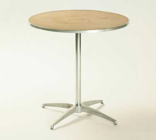 Maywood MP24RDPED30 24" W x 30" H Plywood Round Top Standard Pedestal Table
