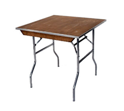 Maywood MP36SQFLD 36" W x 30" H x 36" D Plywood Square Top Standard Folding Table