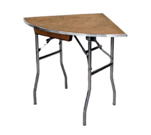 Maywood MP30QRFLD 30" W x 30" H Plywood Quarter-Round Top Standard Folding Table