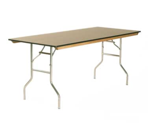Maywood ML3696 96" W x 36" D x 30" H Rectangular Plastic Laminated Plywood Top Standard Folding Table