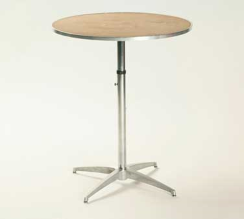 Maywood MP36RDPEDADJ 36" W Plywood Round Top Standard Pedestal Table