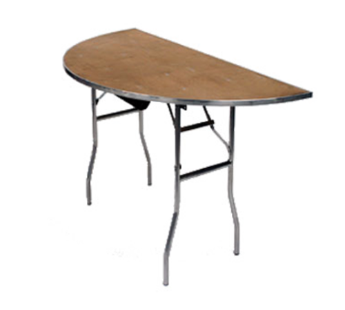 Maywood MP42HR 42" W x 30" H Plywood Half-Round Top Standard Folding Table