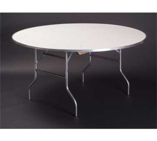 Maywood MF72RD 72" W x 30" H White Plywood Round Top Standard Folding Table