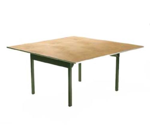 Maywood DPORIG66SQ 66" W x 30" H x 66" D Plywood Square Top Original Folding Table