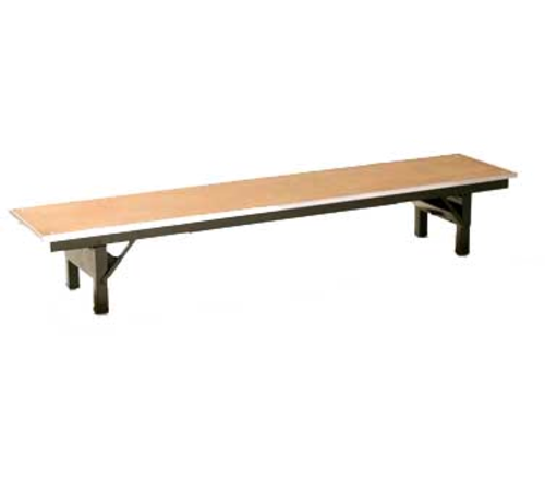 Maywood DPORIG1596RISER 96" Long 15" Wide 12" High Metal Glide Caps Std Single-Deck Rectangular Top Original Table Riser