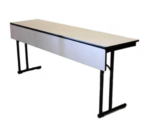 Maywood DLCLEGMP1896 96" L x 18" W x 29" H Rectangle Laminate Top With Modestly Panel C-Leg Conference Table
