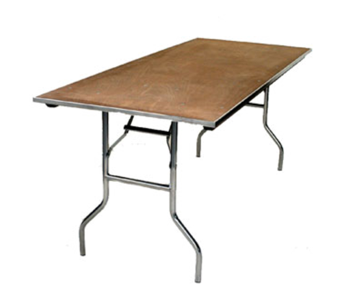 Maywood MP3660 60" W x 36" D x 30" H Rectangular Plywood Top Standard Folding Table