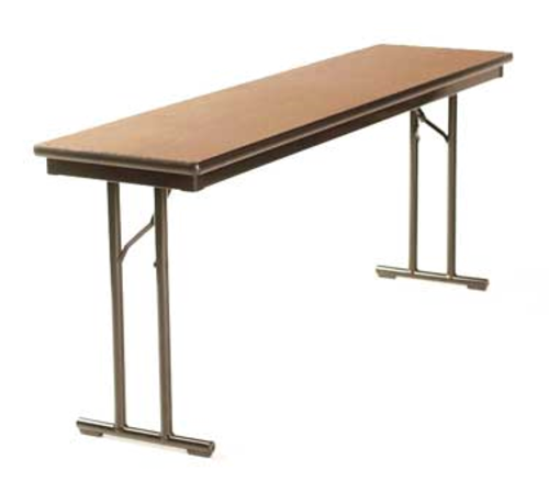 Maywood DLCALM2496 96" W  x 24" D x 29" H Rectangle Plastic Laminated Plywood Top With Black Vinyl Bumper T-mold Edge Calm Conference Table