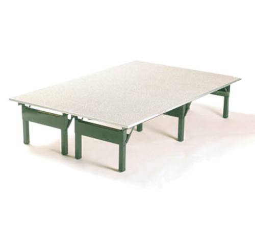 Maywood MD4872PLAT 72" W x 9" H x 48" D Gray Vinyl Covered 5/8" Plywood Top Rectangular Platform
