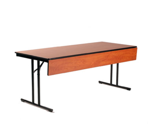 Maywood DLCALMMP2496 96" W x 24" D x 29" H Rectangle Plastic Laminated Plywood Top With Black Vinyl Bumper T-Mold Edge Calm Conference Table