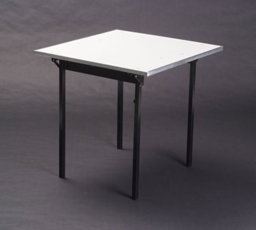 Maywood MF36CD 36" W x 29" H x 36" D White Vinyl Square Top Folding Card Table