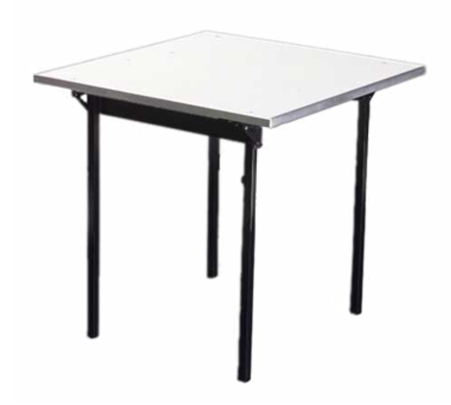 Maywood MF30CD 30" W x 29" H x 30" D White Vinyl Square Top Folding Card Table