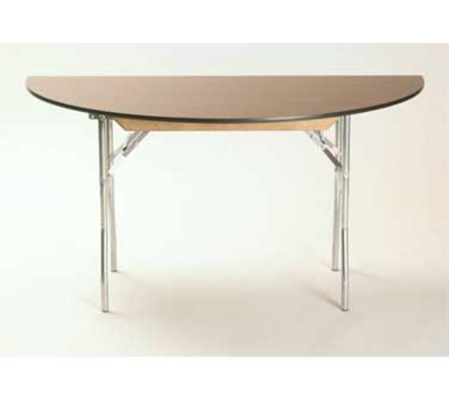 Maywood ML48HR 48" W x 30" H Plywood Half-Round Top Standard Folding Table