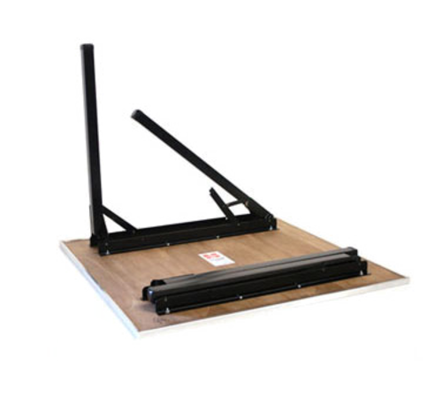 Maywood DPORIG48SQ 48" W x 30" H x 48" D Plywood Square Top Original Folding Table