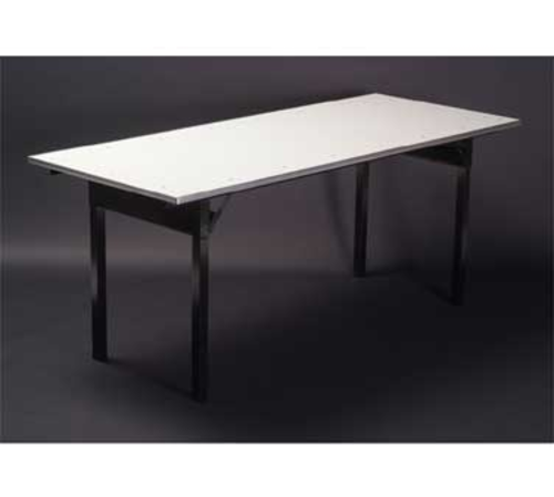 Maywood DFORIG3048 48" W x 30" D x 30" H Rectangular White Vinyl Sheet Bonded On Plywood Top Original Folding Table