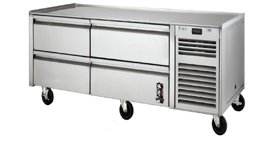 Montague FB-72-R 72"W Four Drawer Legend Heavy Duty Extreme Cuisine Freezer Equipment Base/Stand