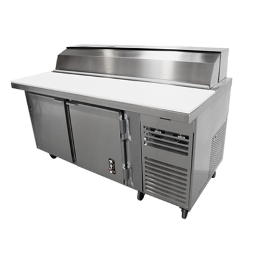 Montague PP-48-R 48" W Two-Section Two Door Two Door Legend Pizza Prep Table