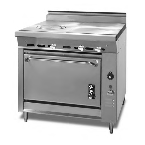 Montague 136-16 36" Gas Heavy Duty Range - 115,000 BTU