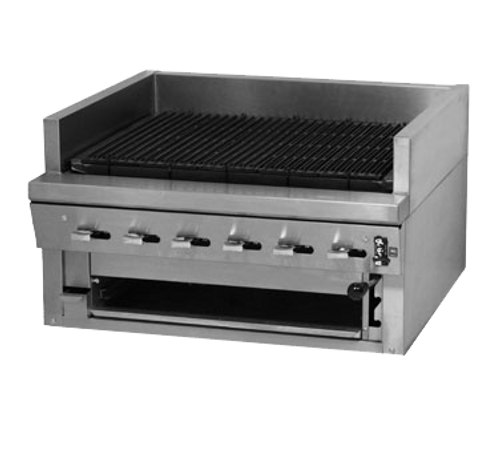 Montague UFSC-60R-NG 60" Natural Gas Countertop Char-Broiler - 190,000 BTU
