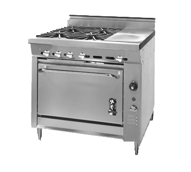 Montague V136-2E 36" Gas Heavy Duty Range - 180,000 BTU