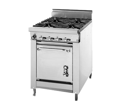 Montague 124-559-LP 24" Liquid Propane Heavy Duty Range - 110,000 BTU