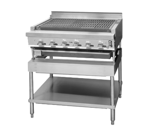 Montague UFLC-36R-NG 36" Natural Gas Countertop Char-Broiler - 114,000 BTU