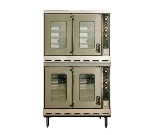 Montague Hx2-63A Vectaire Double-Deck Natural Gas Bakery Depth Convection Oven - 126,000 BTU/Deck