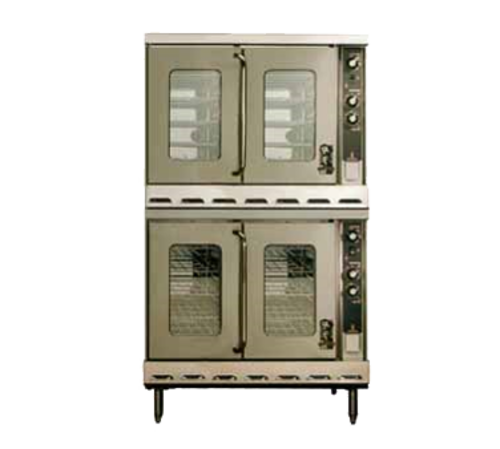 Montague Hx2-63A Vectaire Double-Deck Natural Gas Bakery Depth Convection Oven - 126,000 BTU/Deck