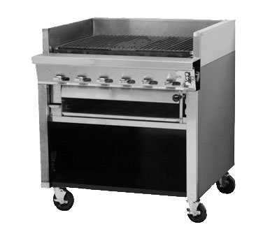 Montague UF-72R 72" Gas Technostar Restaurant Range - 440,000 BTU