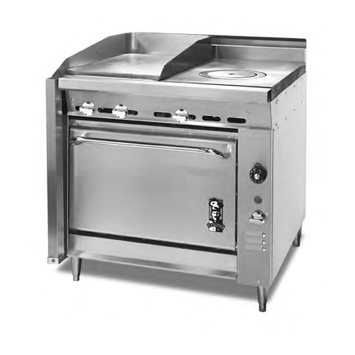 Montague V136-12 36" Gas Heavy Duty Range - 105,000 BTU