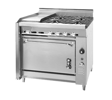 Montague 136-6 36" Gas Heavy Duty Range - 175,000 BTU