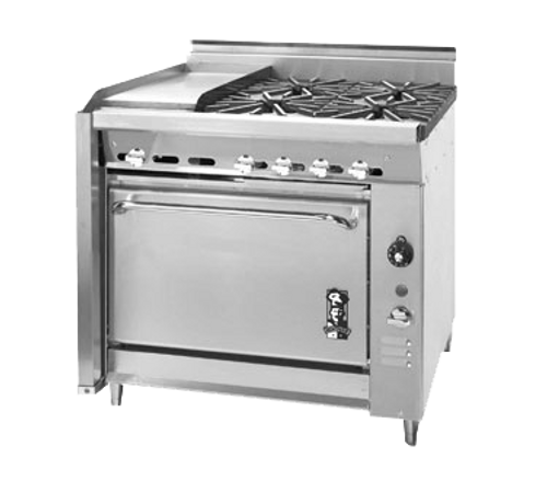 Montague 136-6 36" Gas Heavy Duty Range - 175,000 BTU