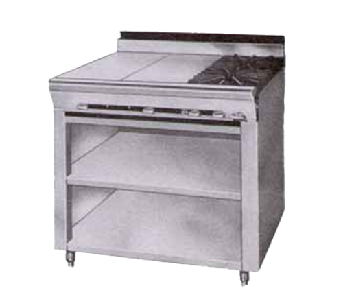 Montague 36-3G-NG 36" Natural Gas Heavy Duty Range - 30,000 BTU