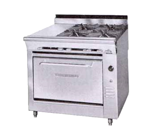 Montague C36-4G-LP 36" Liquid Propane Heavy Duty Range - 30,000 BTU