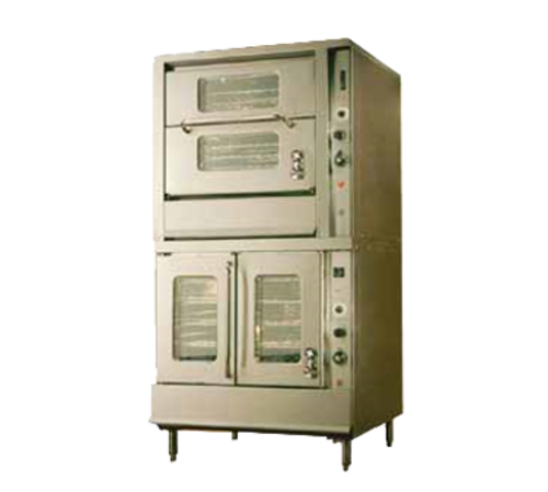 Montague 2-70A Vectaire Double-Deck Natural Gas Bakery Depth Convection Oven - 70,000 BTU/Deck