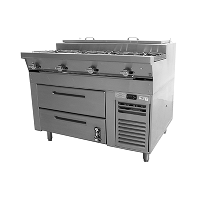 Montague C48-5F/RB48-RRR 48" Gas Heavy Duty Range - 120,000 BTU